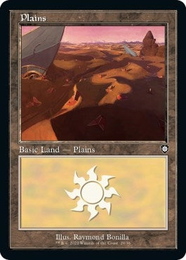 Image for Plains (29) (Retro Frame) (29) - Magic: The Gathering