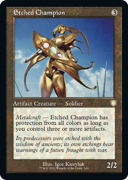 Image for Etched Champion (Retro Frame) (140) - Magic: The Gathering