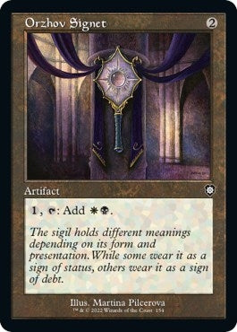 Image for Orzhov Signet (Retro Frame) (154) - Magic: The Gathering