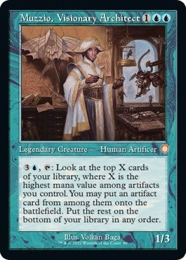 Image for Muzzio, Visionary Architect (Retro Frame) (89) - Magic: The Gathering