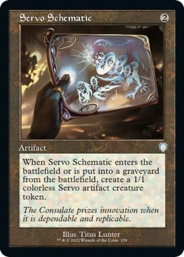 Image for Servo Schematic (Retro Frame) (158) - Magic: The Gathering