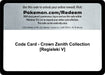 Image for Code Card - Crown Zenith Collection [Regieleki V] (Crown Zenith) - Pokemon