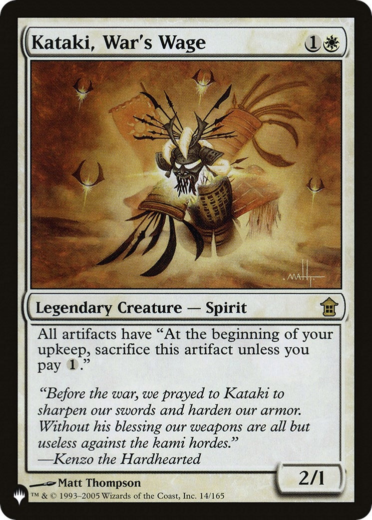 Kataki, War's Wage (14/165) (The List Reprints)
