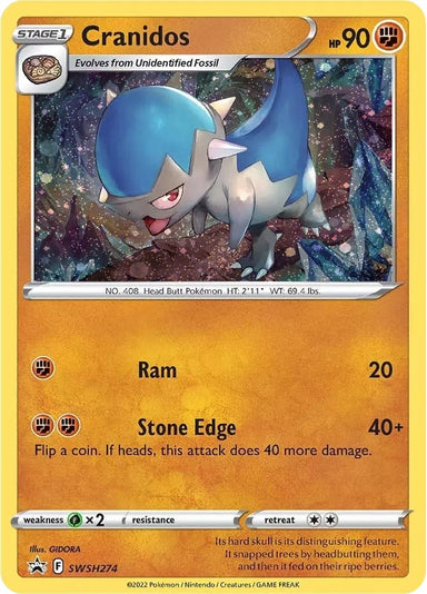 Image for Cranidos - SWSH274 (SWSH274) (SWSH: Sword & Shield Promo Cards) - Pokemon