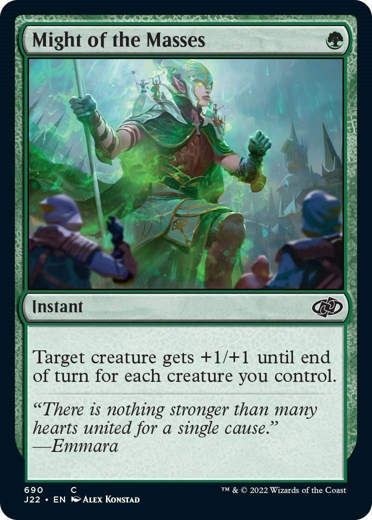 Image for Might of the Masses (690) (Jumpstart 2022) (J22) - Magic: The Gathering