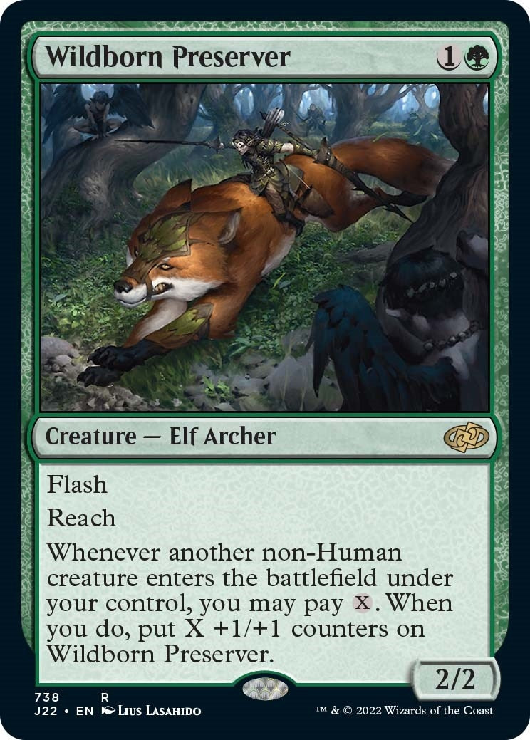 Image for Wildborn Preserver (738) (Jumpstart 2022) (J22) - Magic: The Gathering