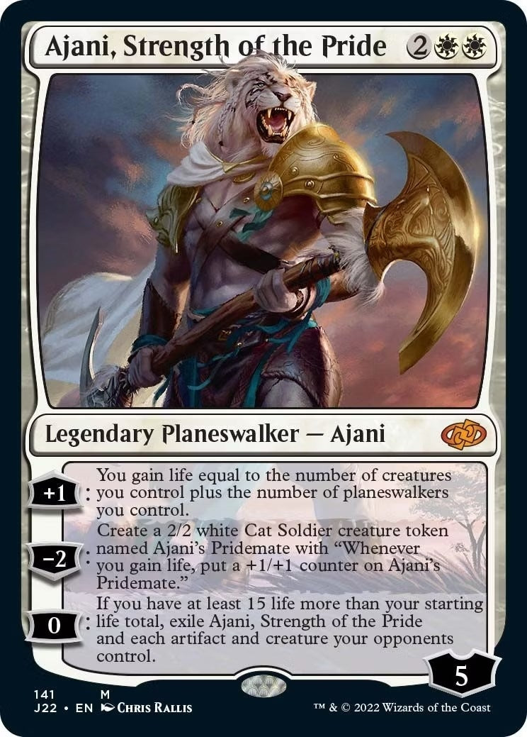 Image for Ajani, Strength of the Pride (141) (Jumpstart 2022) (J22) - Magic: The Gathering