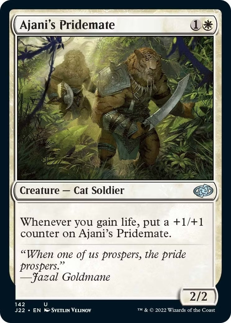 Image for Ajani's Pridemate (142) (Jumpstart 2022) (J22) - Magic: The Gathering