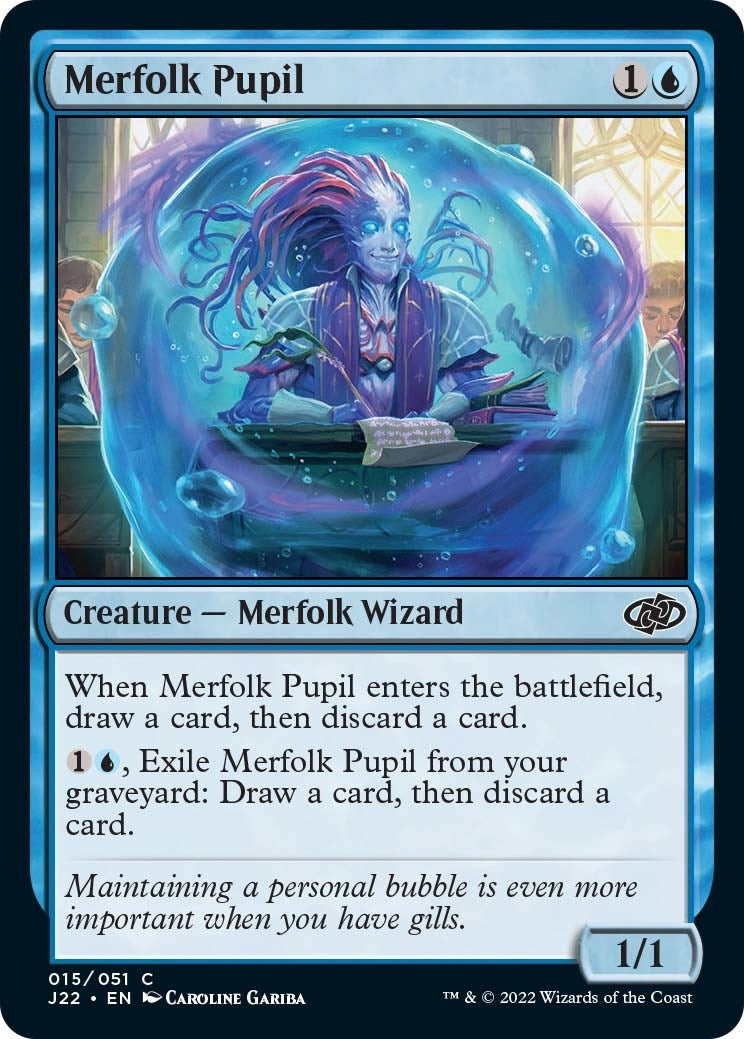 Image for Merfolk Pupil (15) (Jumpstart 2022) (J22) - Magic: The Gathering