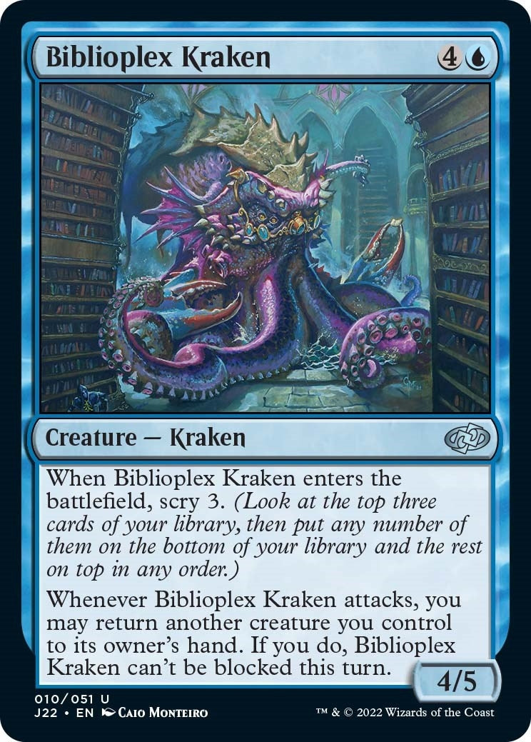 Image for Biblioplex Kraken (10) (Jumpstart 2022) (J22) - Magic: The Gathering