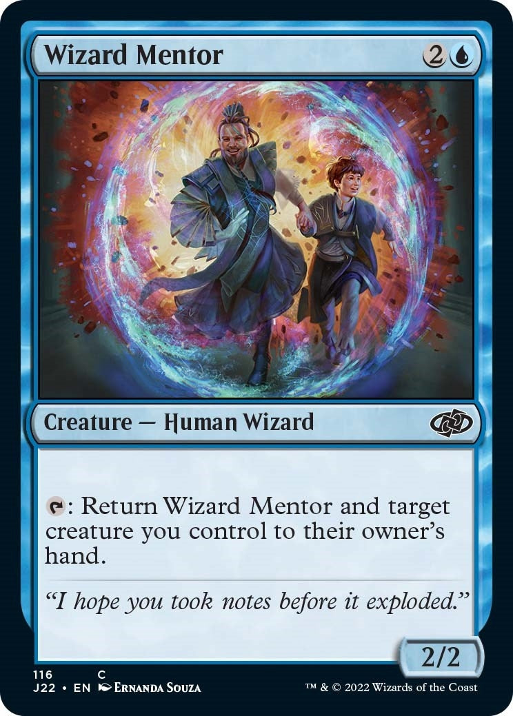 Image for Wizard Mentor (116) (Jumpstart 2022) (J22) - Magic: The Gathering