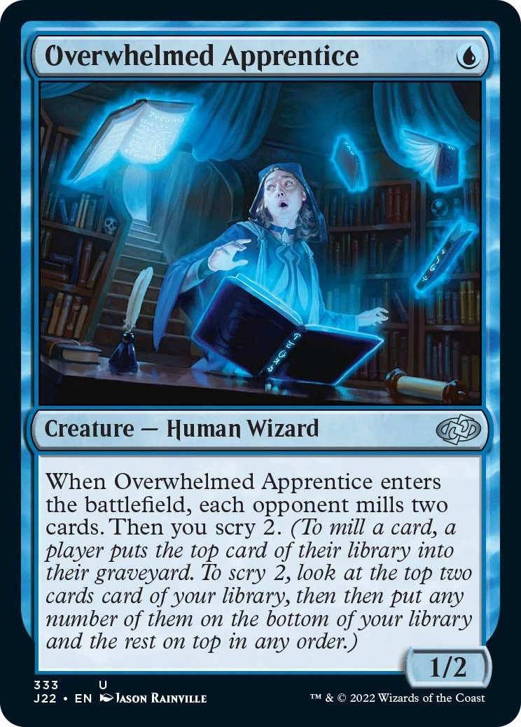Image for Overwhelmed Apprentice (333) (Jumpstart 2022) (J22) - Magic: The Gathering