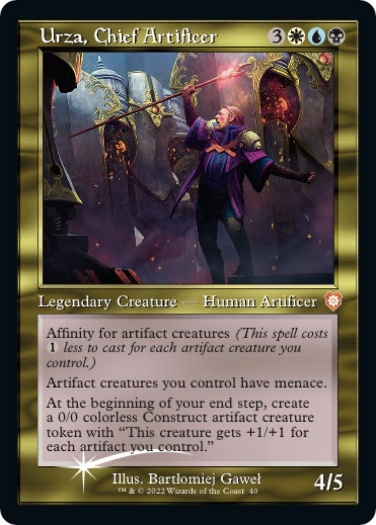 Image for Urza, Chief Artificer (Display Commander) - Thick Stock (40) - Magic: The Gathering