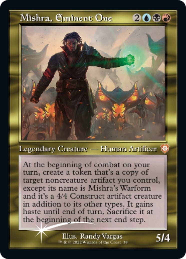Image for Mishra, Eminent One (Display Commander) - Thick Stock (39) - Magic: The Gathering