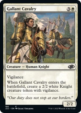 Image for Gallant Cavalry (186) (Jumpstart 2022) (J22) - Magic: The Gathering