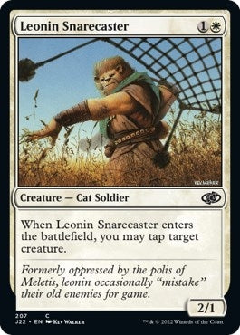 Image for Leonin Snarecaster (207) (Jumpstart 2022) (J22) - Magic: The Gathering