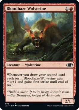 Image for Bloodhaze Wolverine (502) (Jumpstart 2022) (J22) - Magic: The Gathering