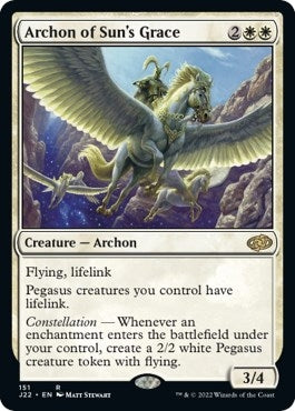 Image for Archon of Sun's Grace (151) (Jumpstart 2022) (J22) - Magic: The Gathering