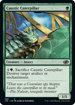 Image for Caustic Caterpillar (86) (Jumpstart 2022) (J22) - Magic: The Gathering