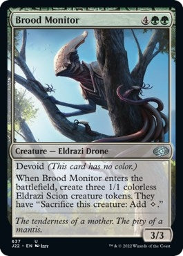 Image for Brood Monitor (637) (Jumpstart 2022) (J22) - Magic: The Gathering