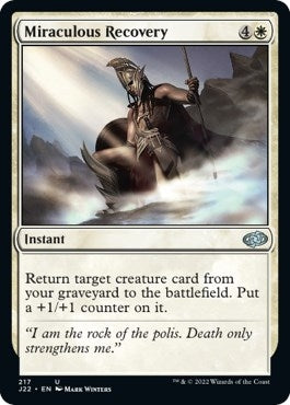 Image for Miraculous Recovery (217) (Jumpstart 2022) (J22) - Magic: The Gathering