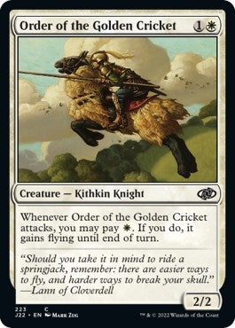 Image for Order of the Golden Cricket (223) (Jumpstart 2022) (J22) - Magic: The Gathering