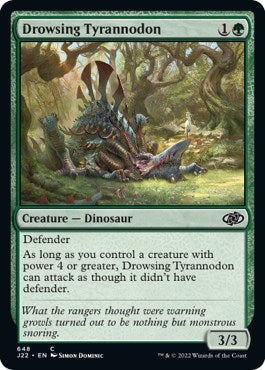 Image for Drowsing Tyrannodon (648) (Jumpstart 2022) (J22) - Magic: The Gathering