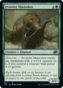 Image for Frontier Mastodon (663) (Jumpstart 2022) (J22) - Magic: The Gathering