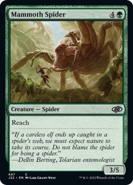 Image for Mammoth Spider (687) (Jumpstart 2022) (J22) - Magic: The Gathering