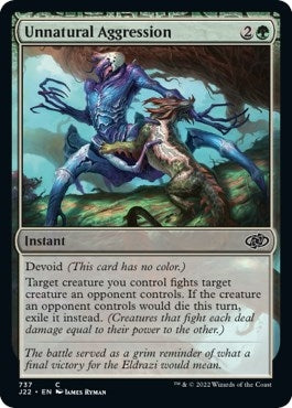 Image for Unnatural Aggression (737) (Jumpstart 2022) (J22) - Magic: The Gathering