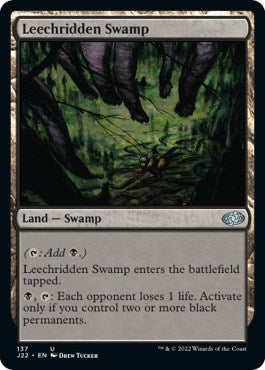 Image for Leechridden Swamp (137) (Jumpstart 2022) (J22) - Magic: The Gathering