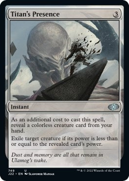 Image for Titan's Presence (749) (Jumpstart 2022) (J22) - Magic: The Gathering
