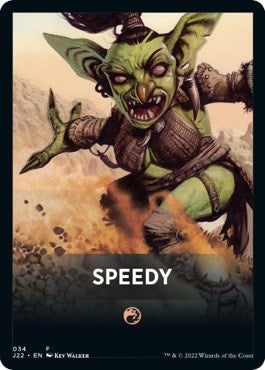 Image for Speedy Theme Card (34) (Jumpstart 2022) (J22) - Magic: The Gathering