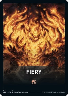 Image for Fiery Theme Card (31) (Jumpstart 2022) (J22) - Magic: The Gathering
