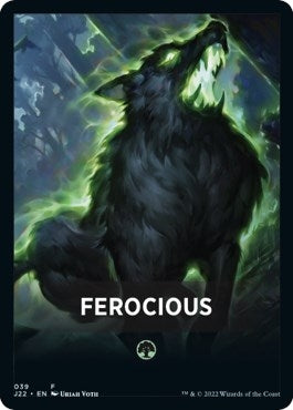 Image for Ferocious Theme Card (39) (Jumpstart 2022) (J22) - Magic: The Gathering