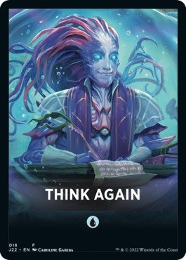 Image for Think Again Theme Card (18) (Jumpstart 2022) (J22) - Magic: The Gathering