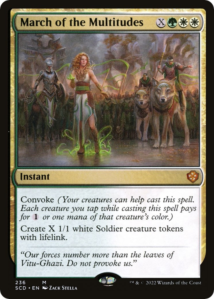 Image for March of the Multitudes (236) (Starter Commander Decks) (SCD) - Magic: The Gathering