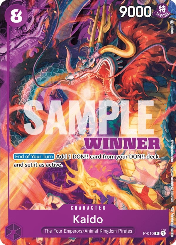 Kaido - P-010 (Winner Pack Vol. 1) (P-010) (One Piece Promotion Cards)
