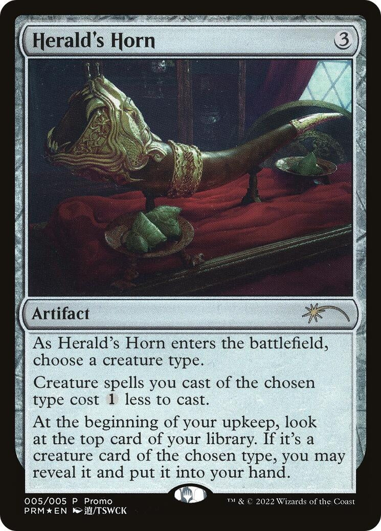 Image for Herald's Horn (Year of the Tiger 2022) (5) (Unique and Miscellaneous Promos) - Magic: The Gathering
