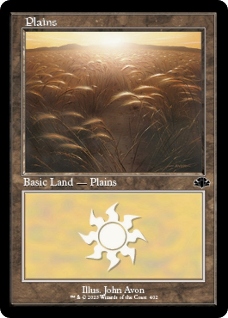 Image for Plains (402) (Retro Frame) (402) - Magic: The Gathering