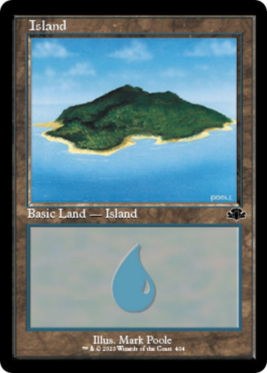 Image for Island (404) (Retro Frame) (404) - Magic: The Gathering