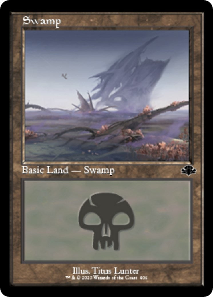 Image for Swamp (406) (Retro Frame) (406) - Magic: The Gathering