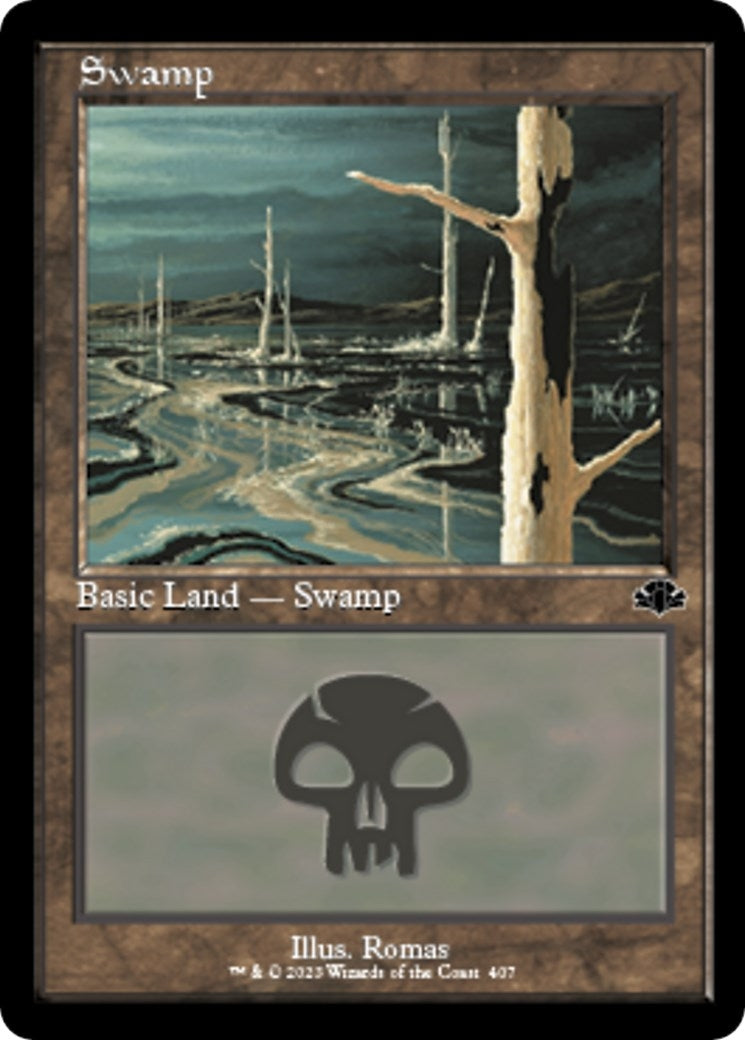 Image for Swamp (407) (Retro Frame) (407) - Magic: The Gathering