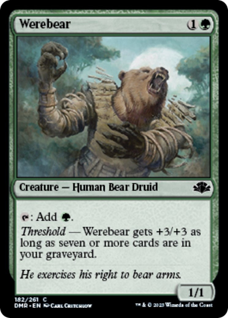 Image for Werebear (182) - Magic: The Gathering