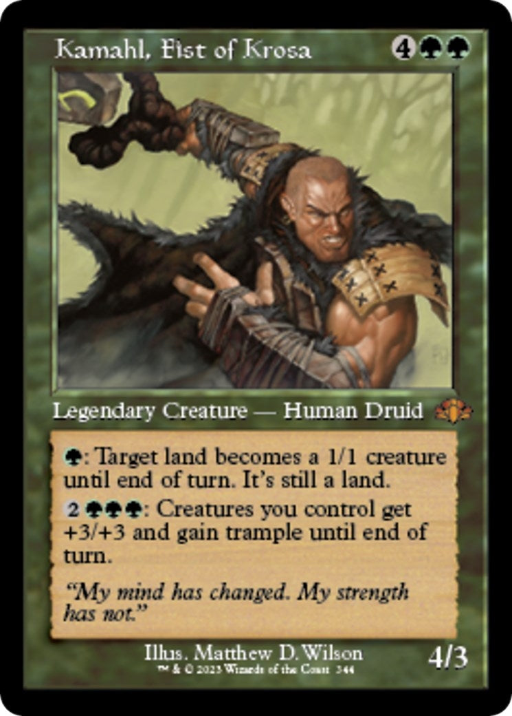 Image for Kamahl, Fist of Krosa (Retro Frame) (344) - Magic: The Gathering