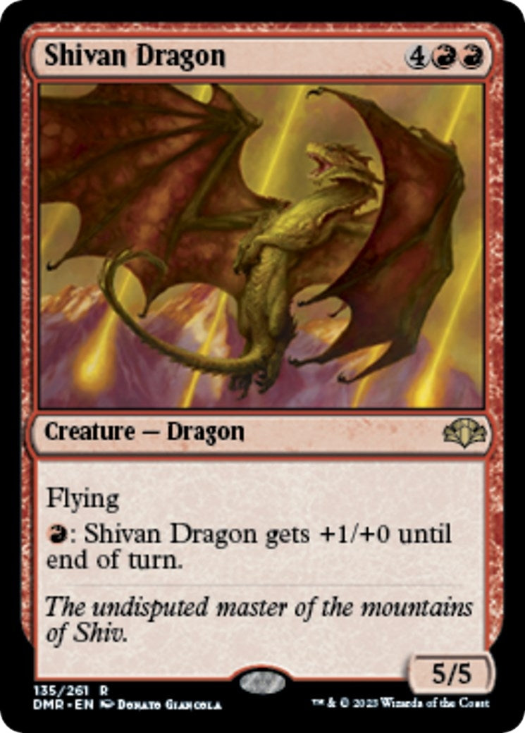 Image for Shivan Dragon (135) - Magic: The Gathering
