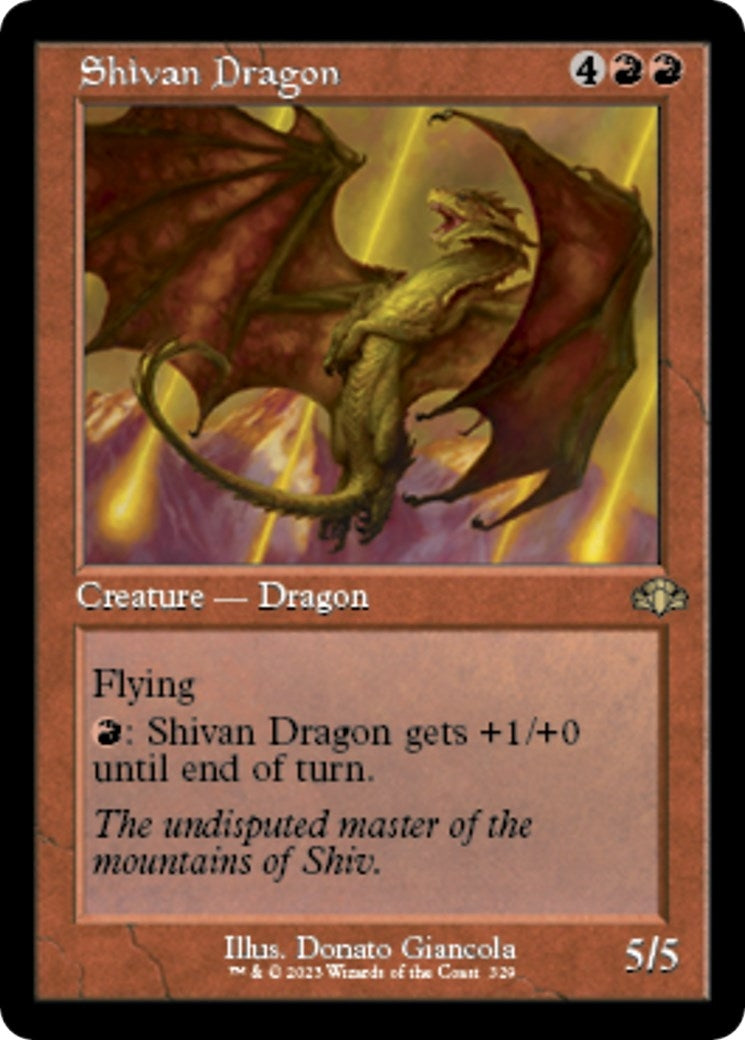 Image for Shivan Dragon (Retro Frame) (329) - Magic: The Gathering