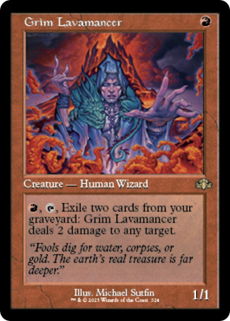 Image for Grim Lavamancer (Retro Frame) (324) - Magic: The Gathering