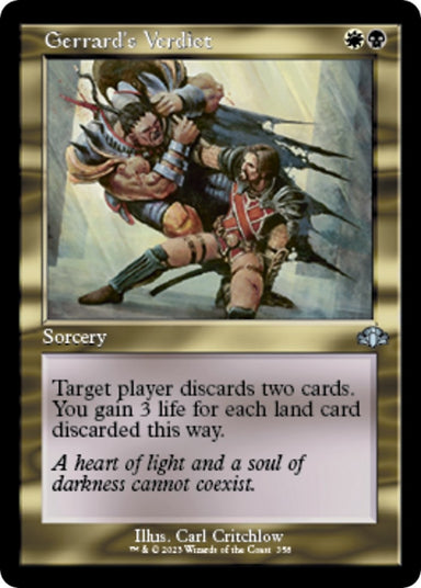Image for Gerrard's Verdict (Retro Frame) (358) - Magic: The Gathering