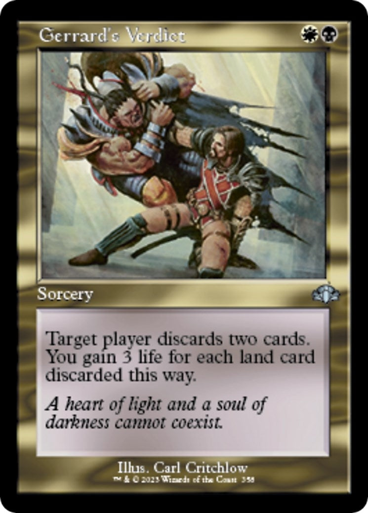 Image for Gerrard's Verdict (Retro Frame) (358) - Magic: The Gathering